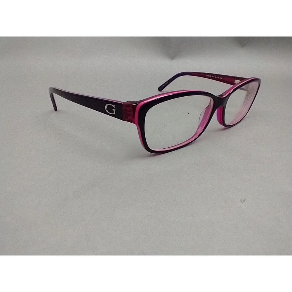 Guess GU2542 052 Pink Rectangle Eyeglasses‎ Frames 54-14-135mm